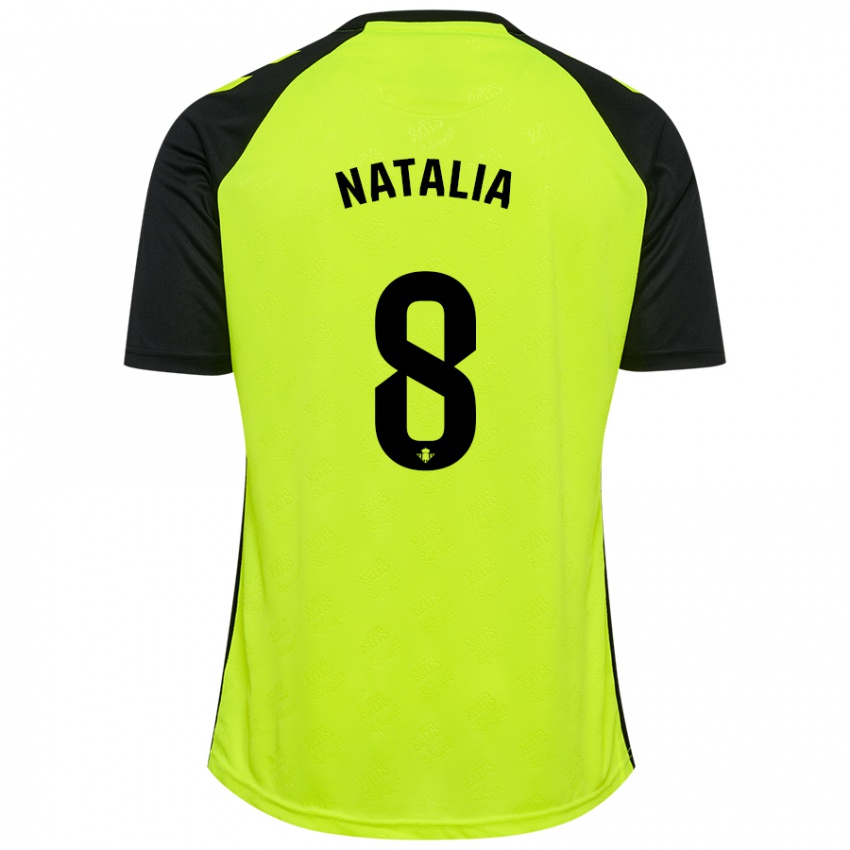 Homem Camisola Natalia Montilla Martinez #8 Preto Amarelo Fluorescente Alternativa 2024/25 Camisa Brasil