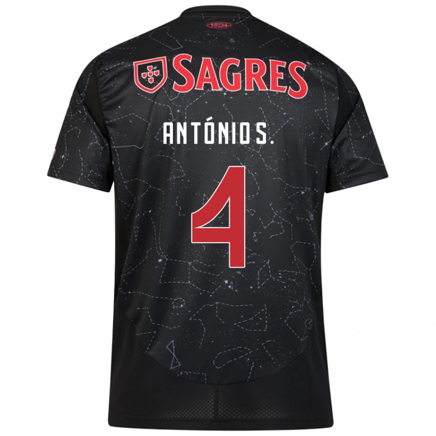 Homem Camisola Antonio Silva #4 Vermelho Preto Alternativa 2024/25 Camisa Brasil