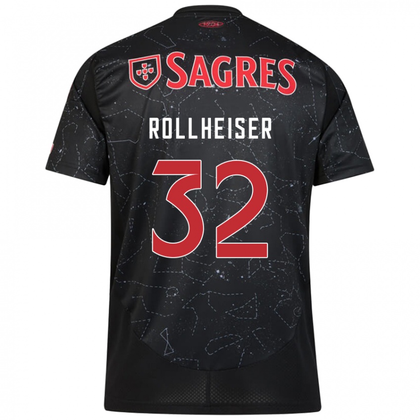 Homem Camisola Benjamín Rollheiser #32 Vermelho Preto Alternativa 2024/25 Camisa Brasil