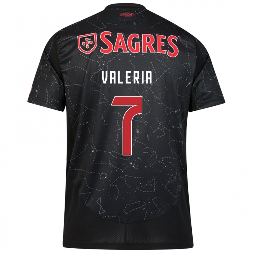 Homem Camisola Valeria #7 Vermelho Preto Alternativa 2024/25 Camisa Brasil