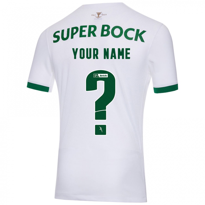 Homem Camisola Seu Nome #0 Verde Branco Alternativa 2024/25 Camisa Brasil