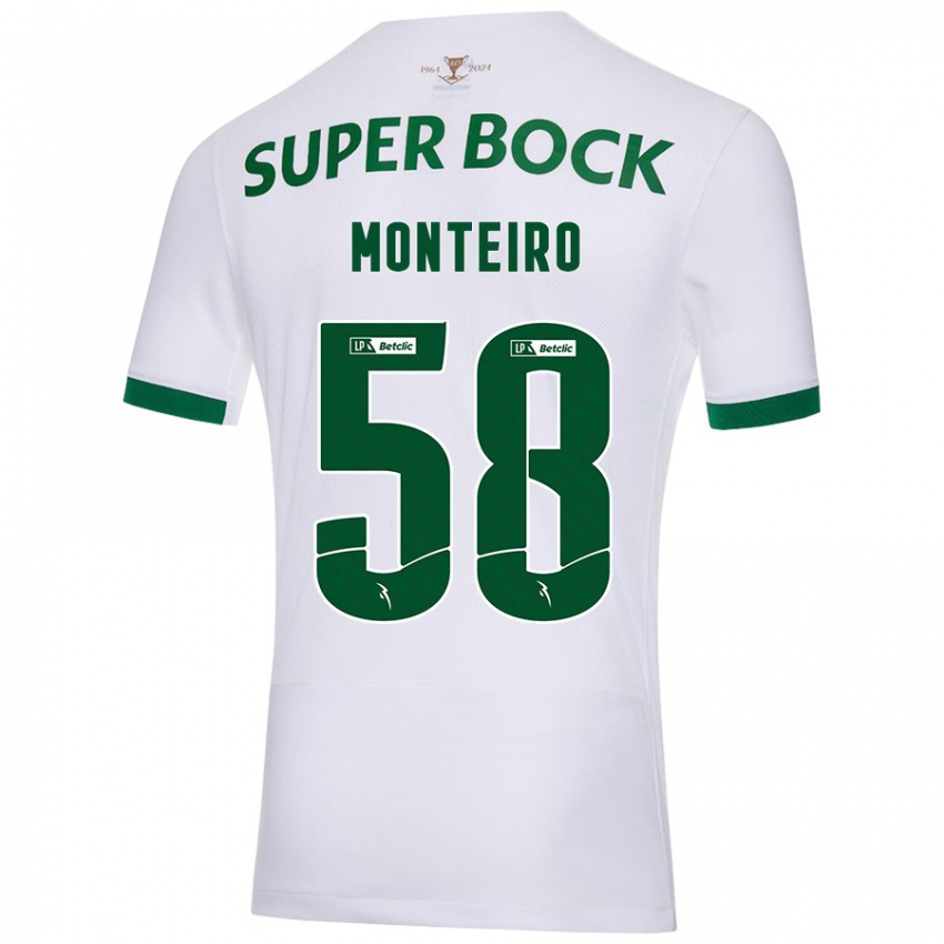 Homem Camisola David Monteiro #58 Verde Branco Alternativa 2024/25 Camisa Brasil