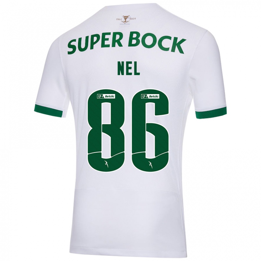 Homem Camisola Rafael Nel #86 Verde Branco Alternativa 2024/25 Camisa Brasil