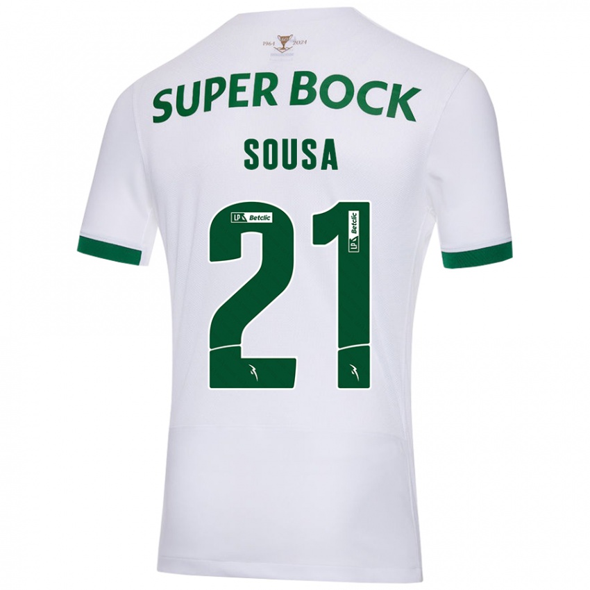 Homem Camisola Margarida Sousa #21 Verde Branco Alternativa 2024/25 Camisa Brasil