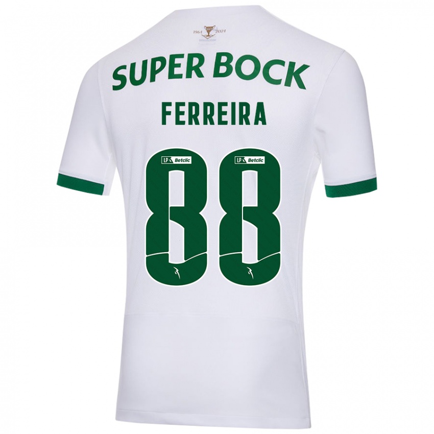 Homem Camisola Tiago Ferreira #88 Verde Branco Alternativa 2024/25 Camisa Brasil