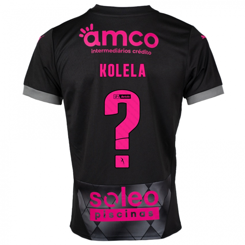 Homem Camisola Kyllian Kolela #0 Preto Rosa Alternativa 2024/25 Camisa Brasil