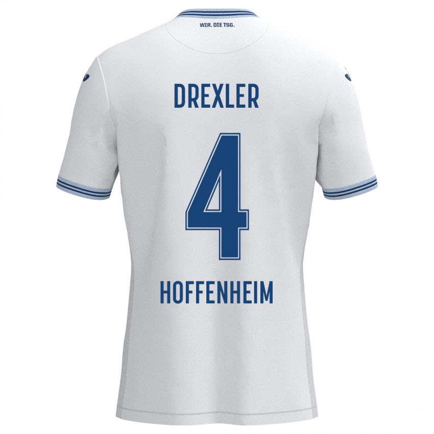 Homem Camisola Tim Drexler #4 Azul Branco Alternativa 2024/25 Camisa Brasil