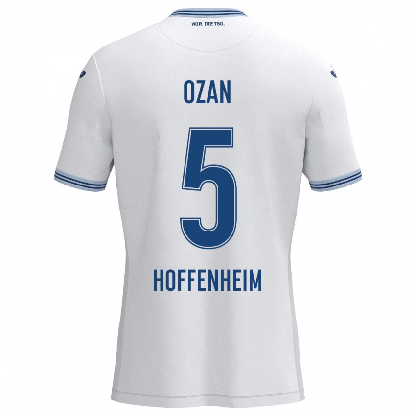 Homem Camisola Ozan Kabak #5 Azul Branco Alternativa 2024/25 Camisa Brasil