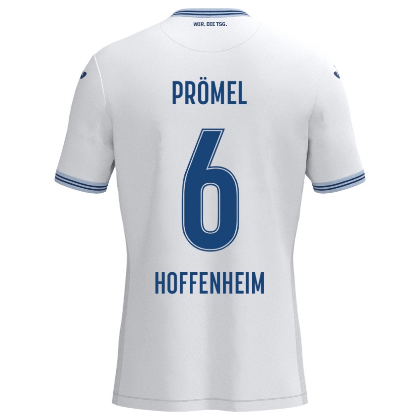 Homem Camisola Grischa Prömel #6 Azul Branco Alternativa 2024/25 Camisa Brasil