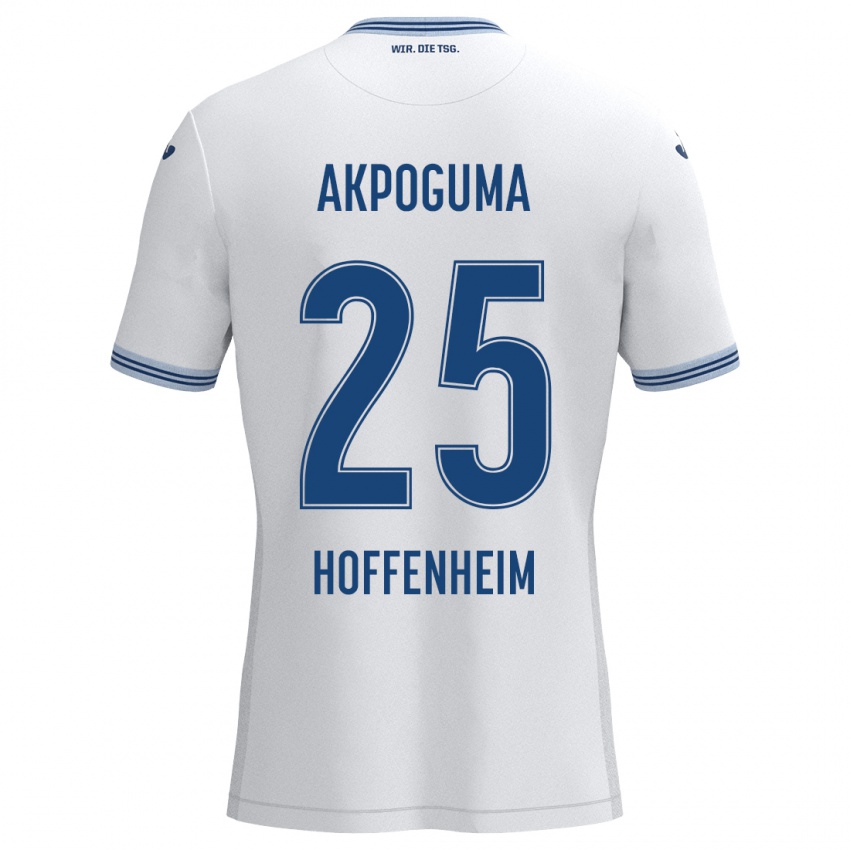 Homem Camisola Kevin Akpoguma #25 Azul Branco Alternativa 2024/25 Camisa Brasil