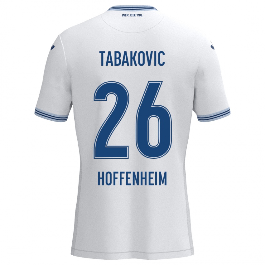 Homem Camisola Haris Tabakovic #26 Azul Branco Alternativa 2024/25 Camisa Brasil