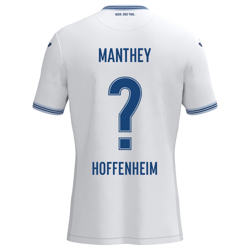 Homem Camisola Kevin Manthey #0 Azul Branco Alternativa 2024/25 Camisa Brasil