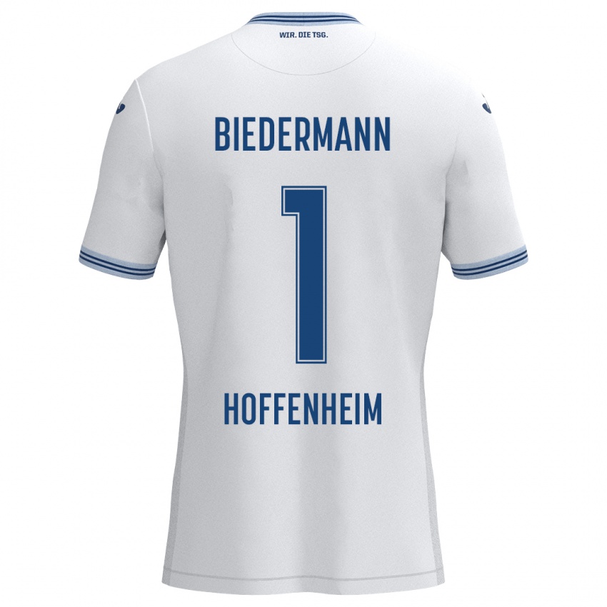 Homem Camisola Nico Biedermann #1 Azul Branco Alternativa 2024/25 Camisa Brasil