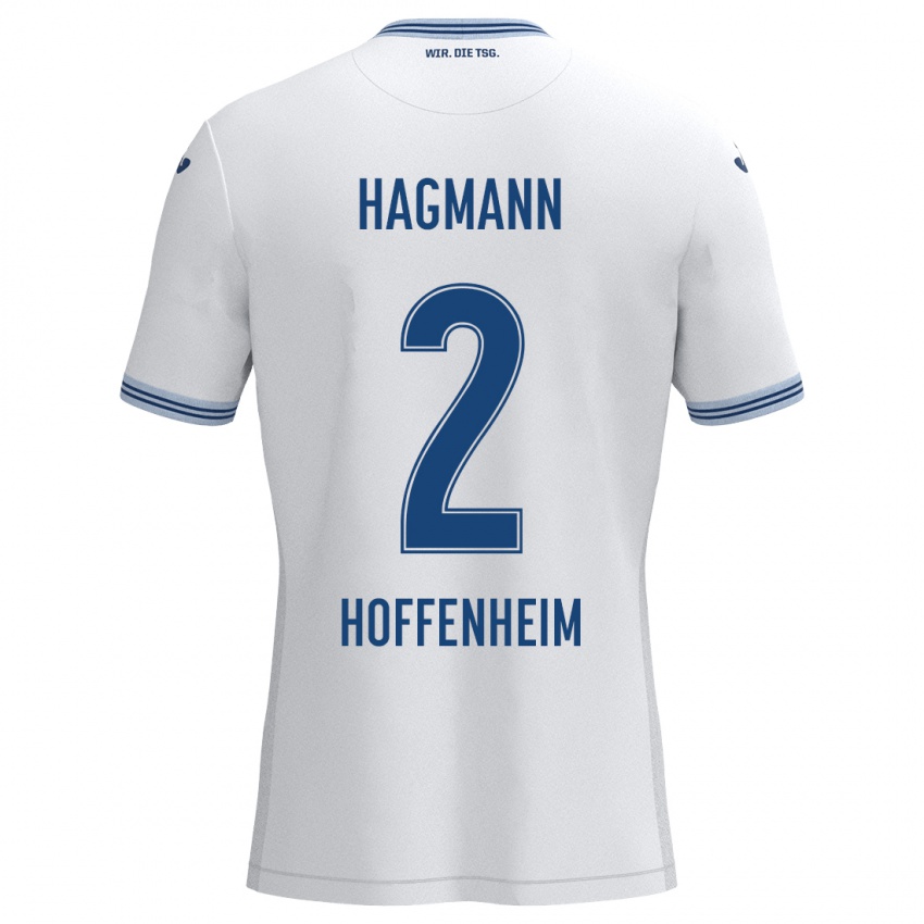 Homem Camisola Felix Hagmann #2 Azul Branco Alternativa 2024/25 Camisa Brasil