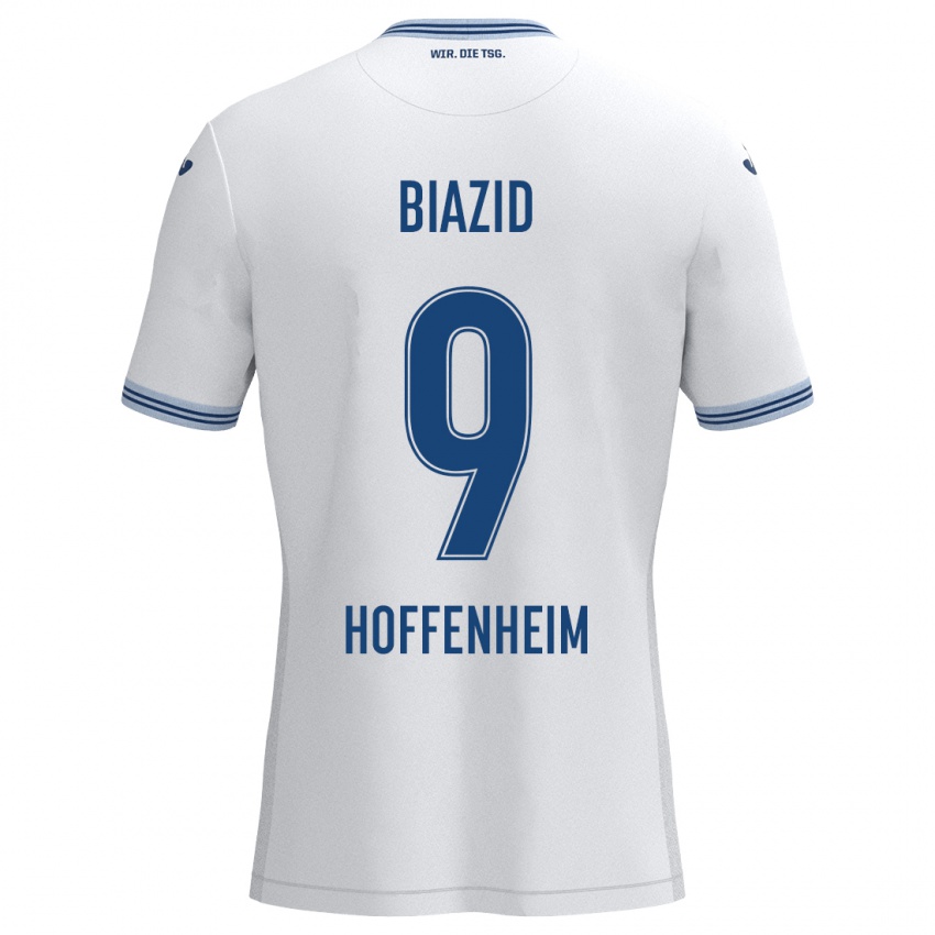 Homem Camisola Zain Biazid #9 Azul Branco Alternativa 2024/25 Camisa Brasil