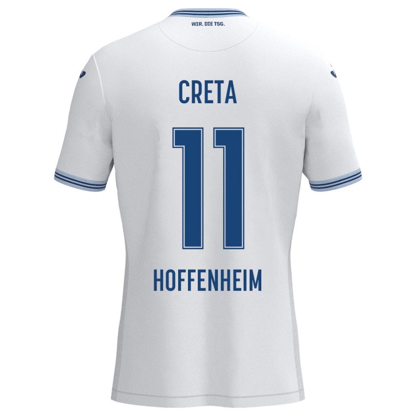 Homem Camisola David Creța #11 Azul Branco Alternativa 2024/25 Camisa Brasil