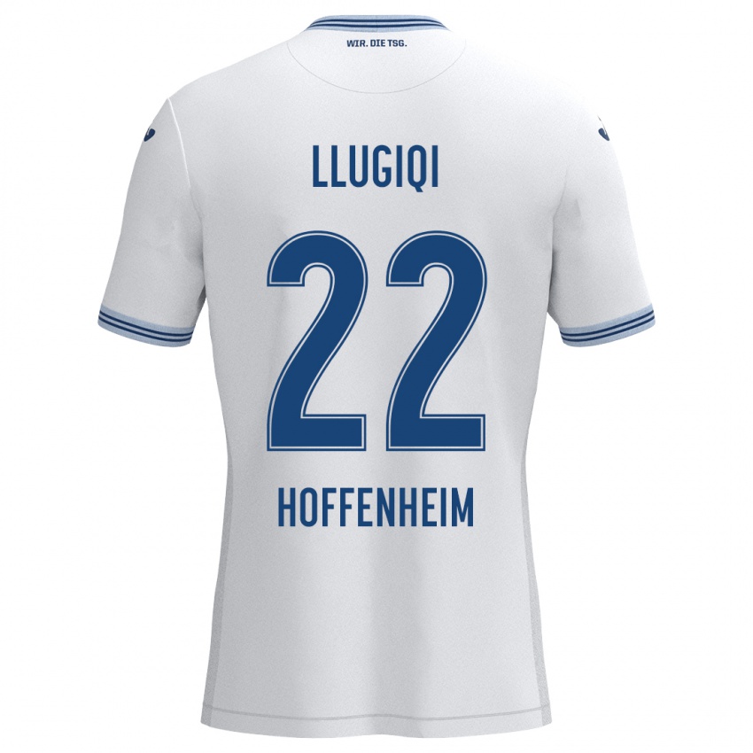 Homem Camisola Arian Llugiqi #22 Azul Branco Alternativa 2024/25 Camisa Brasil