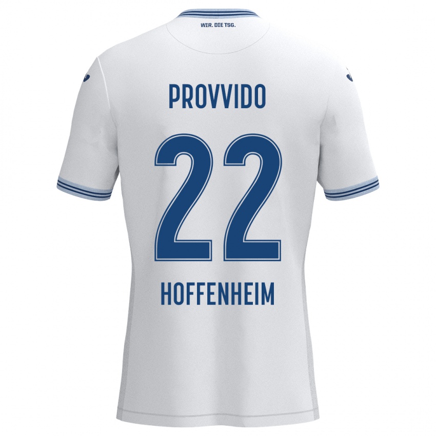 Homem Camisola Luca Provvido #22 Azul Branco Alternativa 2024/25 Camisa Brasil