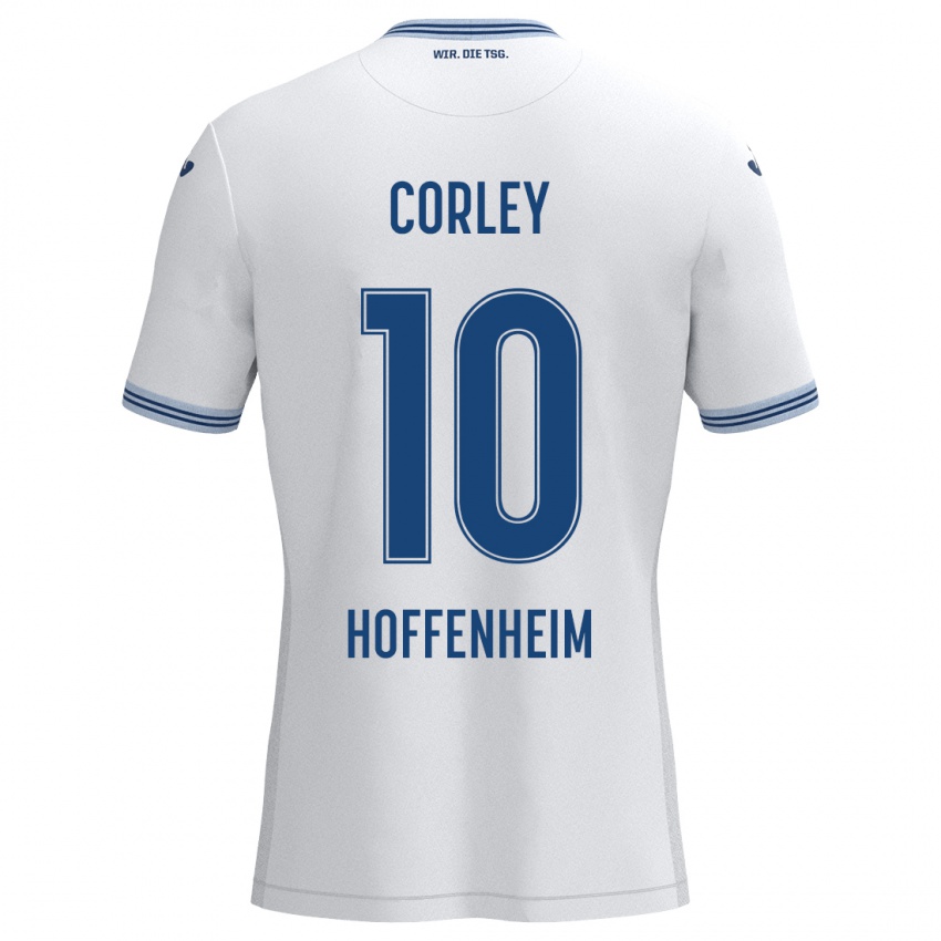 Homem Camisola Gia Corley #10 Azul Branco Alternativa 2024/25 Camisa Brasil