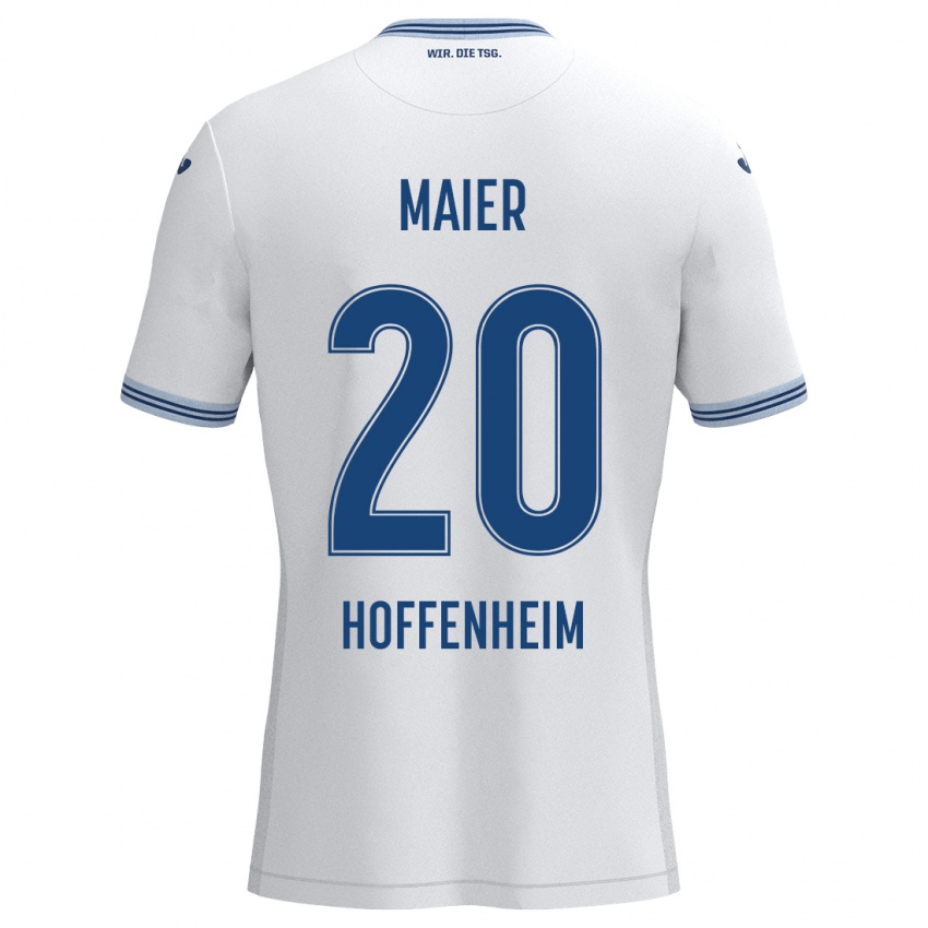 Homem Camisola Leonie Maier #20 Azul Branco Alternativa 2024/25 Camisa Brasil