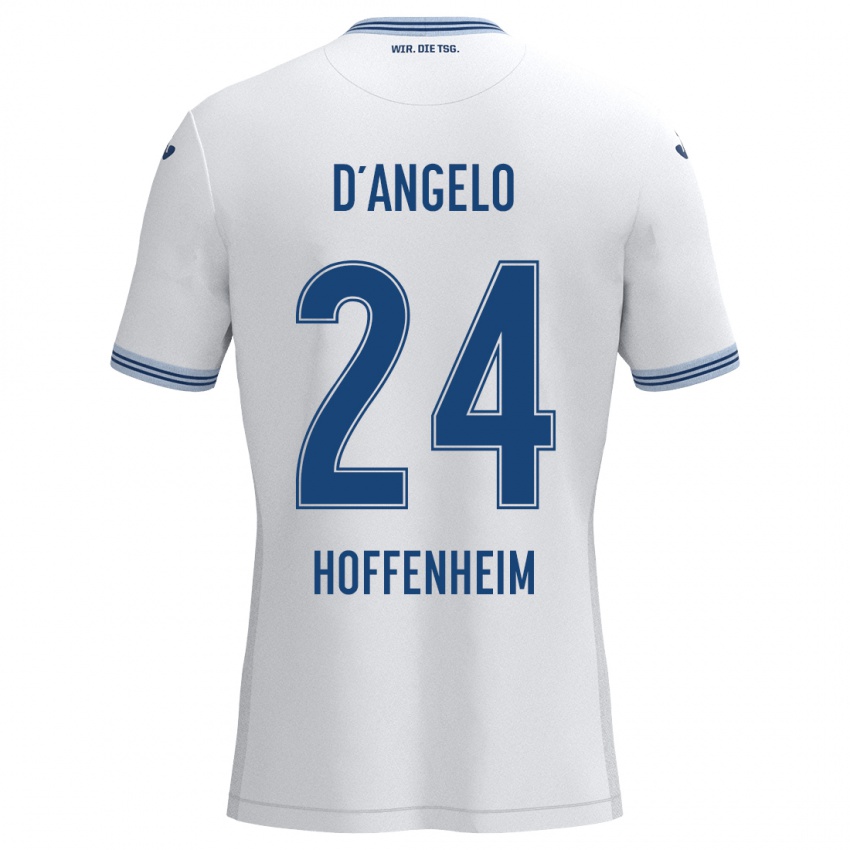 Homem Camisola Chiara D'angelo #24 Azul Branco Alternativa 2024/25 Camisa Brasil