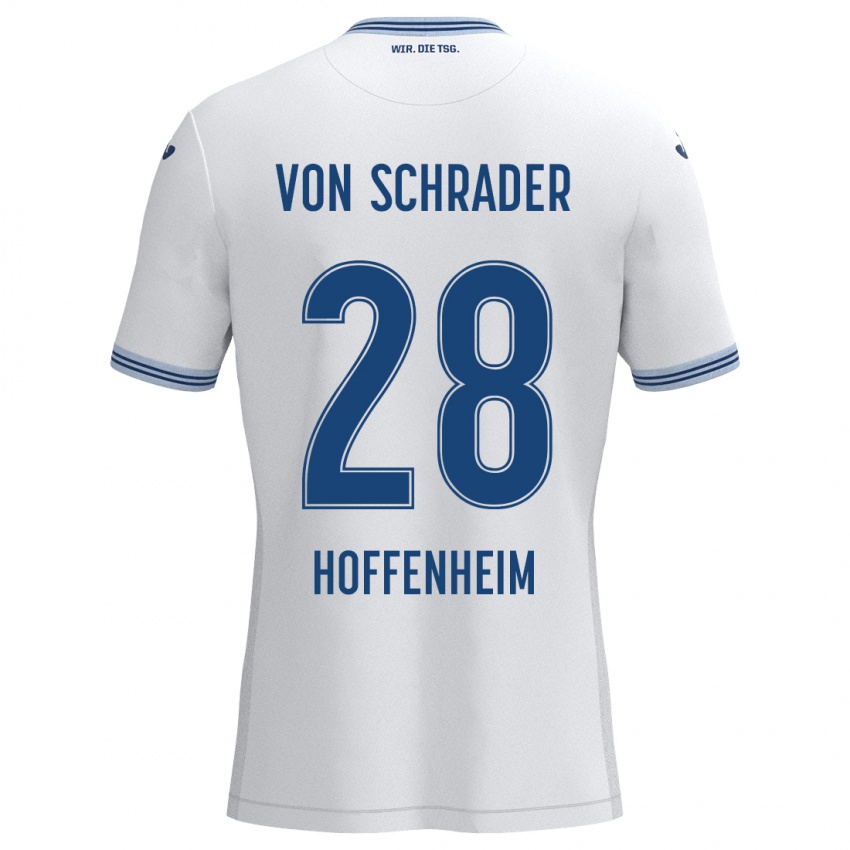 Homem Camisola Lina Von Schrader #28 Azul Branco Alternativa 2024/25 Camisa Brasil