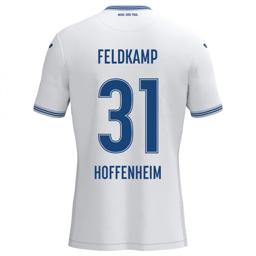 Homem Camisola Jana Feldkamp #31 Azul Branco Alternativa 2024/25 Camisa Brasil