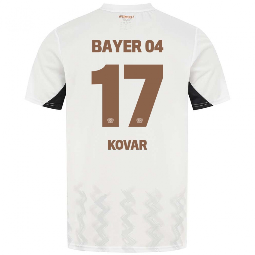 Homem Camisola Matej Kovar #17 Preto Branco Alternativa 2024/25 Camisa Brasil