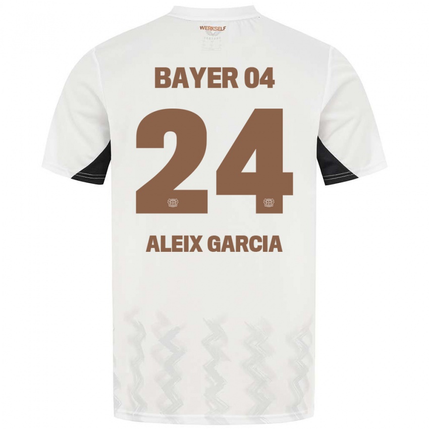 Homem Camisola Aleix García #24 Preto Branco Alternativa 2024/25 Camisa Brasil