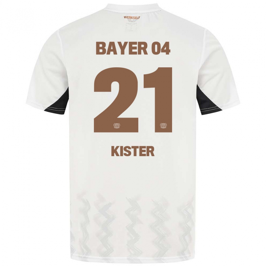 Homem Camisola Akim Kister #21 Preto Branco Alternativa 2024/25 Camisa Brasil