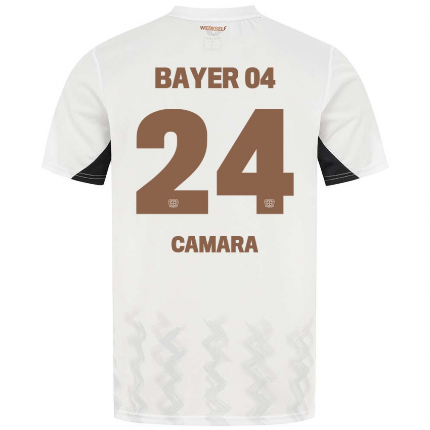 Homem Camisola Nourdine Camara #24 Preto Branco Alternativa 2024/25 Camisa Brasil