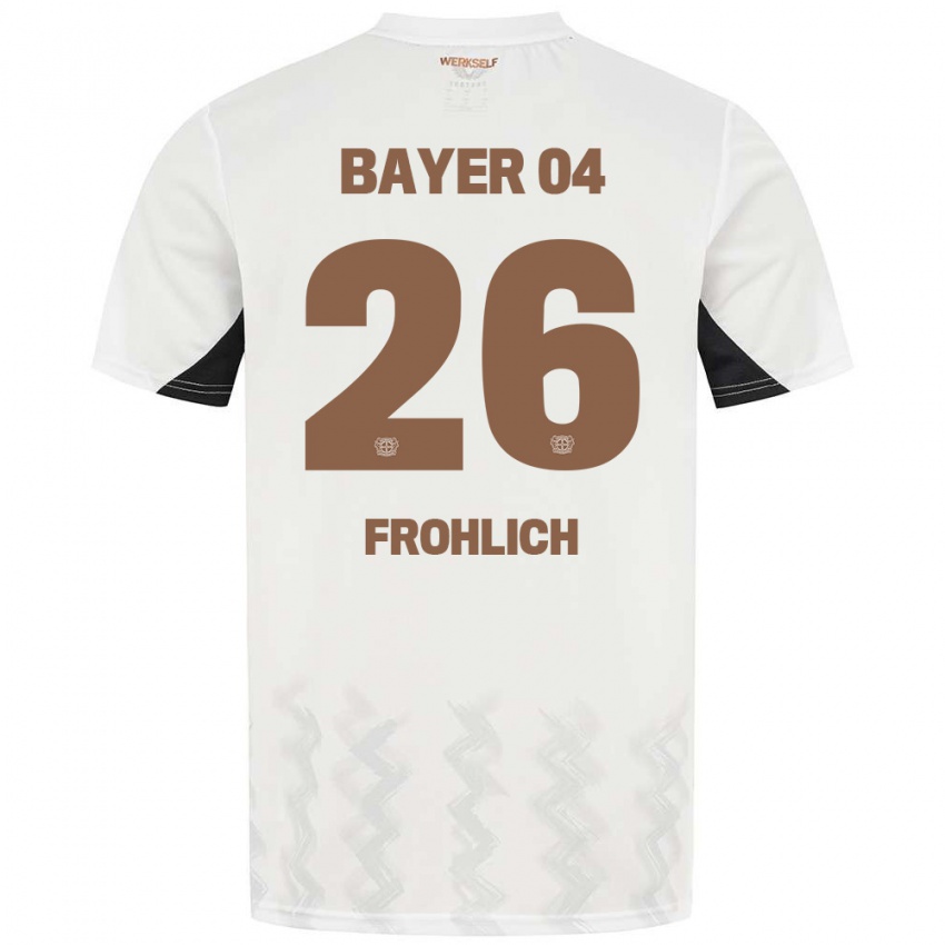 Homem Camisola Clara Fröhlich #26 Preto Branco Alternativa 2024/25 Camisa Brasil