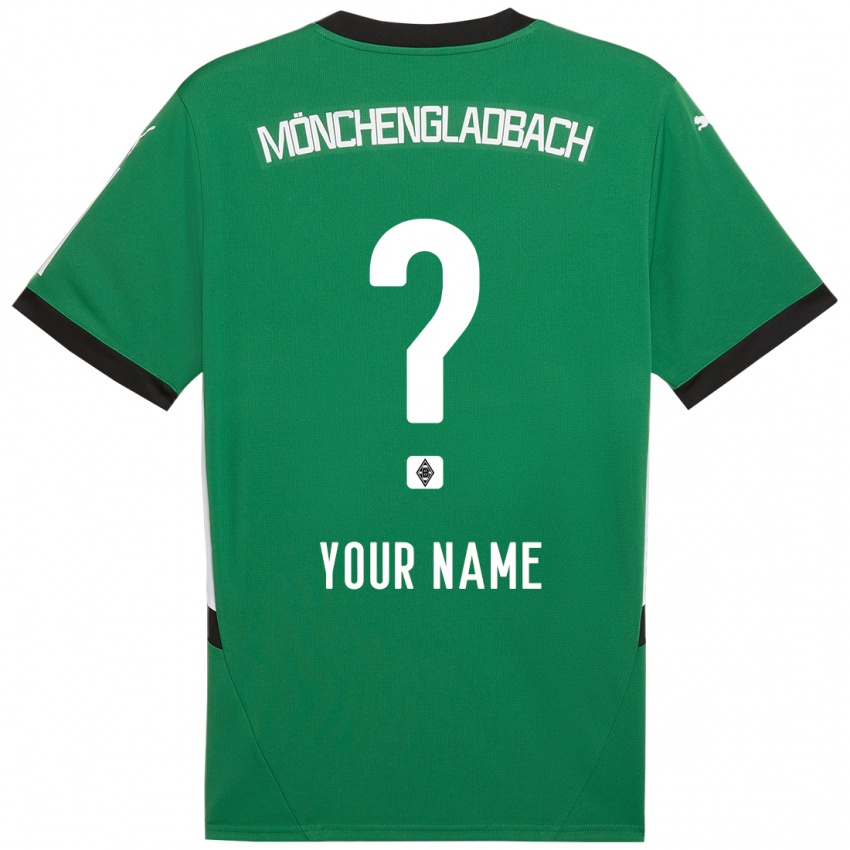 Homem Camisola Seu Nome #0 Verde Branco Alternativa 2024/25 Camisa Brasil