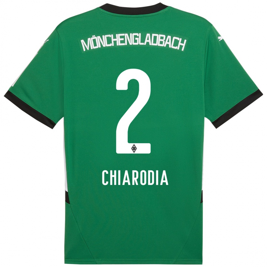 Homem Camisola Fabio Chiarodia #2 Verde Branco Alternativa 2024/25 Camisa Brasil