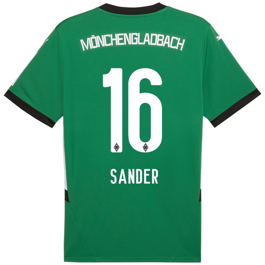 Homem Camisola Philipp Sander #16 Verde Branco Alternativa 2024/25 Camisa Brasil