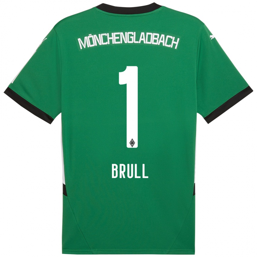 Homem Camisola Maximilian Brüll #1 Verde Branco Alternativa 2024/25 Camisa Brasil