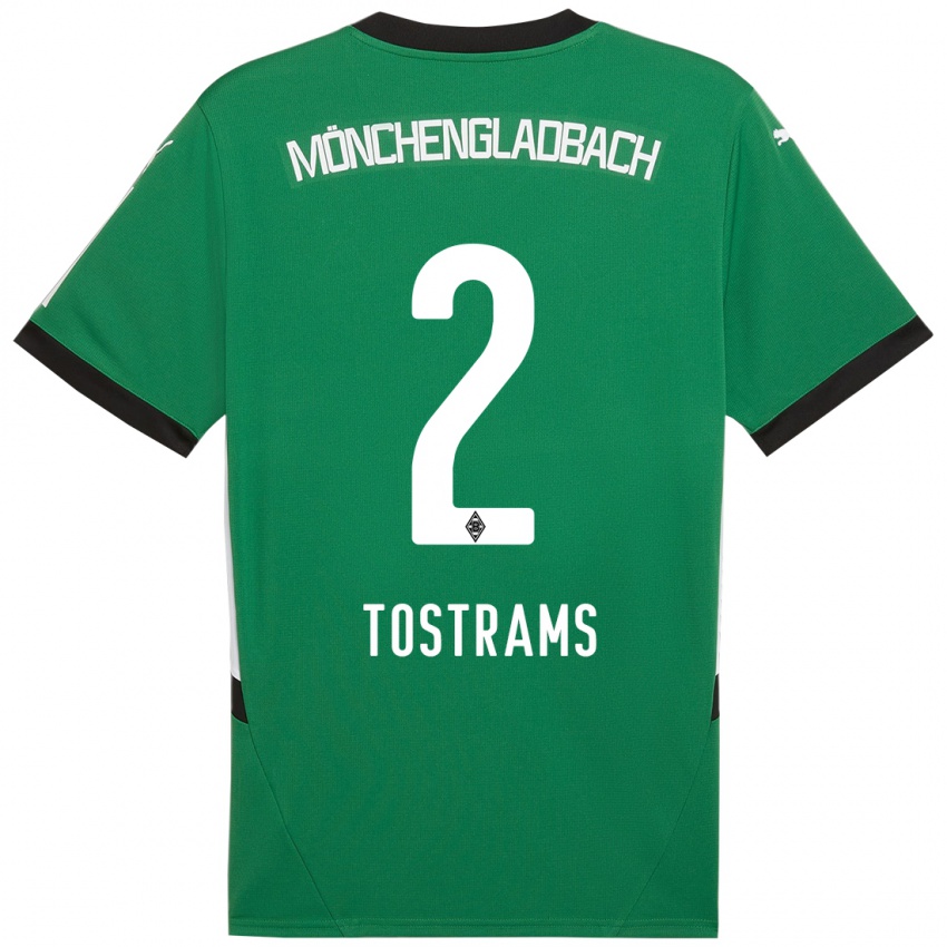 Homem Camisola Eva Tostrams #2 Verde Branco Alternativa 2024/25 Camisa Brasil