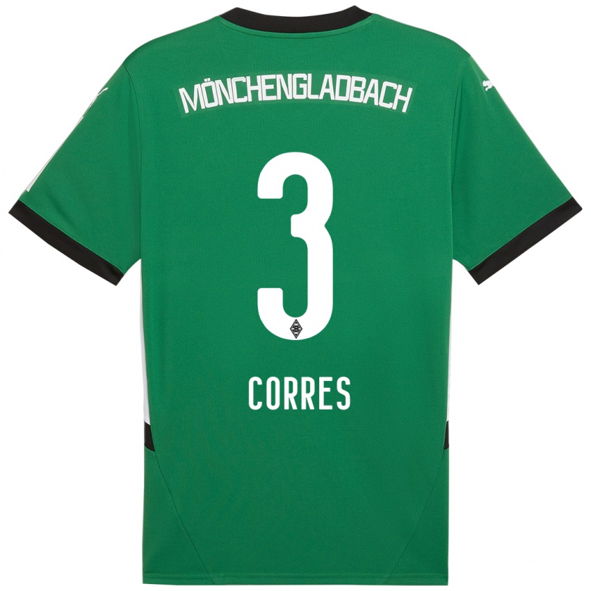 Homem Camisola Carolin Corres #3 Verde Branco Alternativa 2024/25 Camisa Brasil