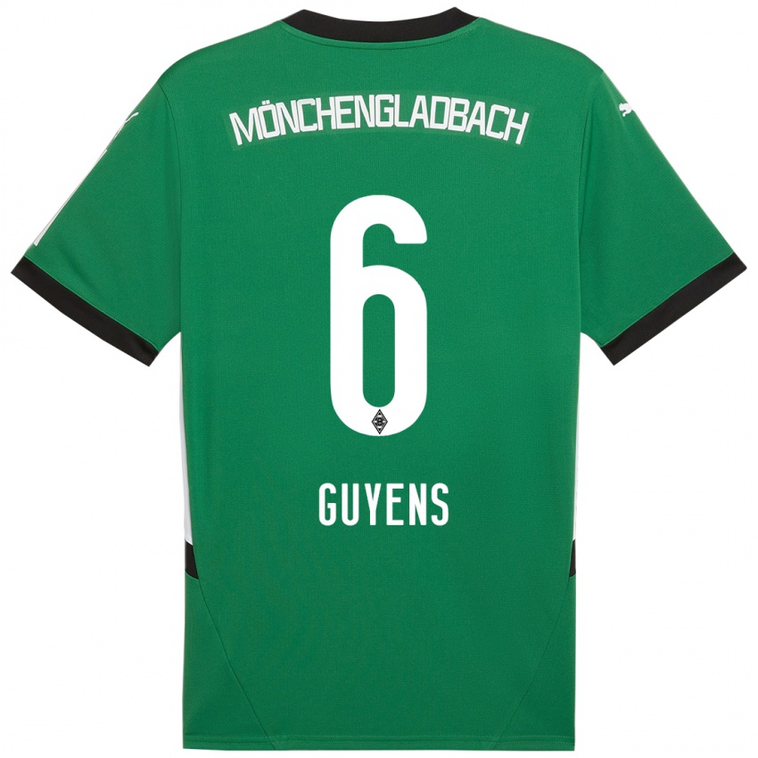 Homem Camisola Emily Guyens #6 Verde Branco Alternativa 2024/25 Camisa Brasil