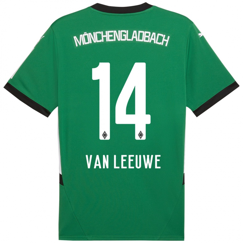 Homem Camisola Kyra Van Leeuwe #14 Verde Branco Alternativa 2024/25 Camisa Brasil