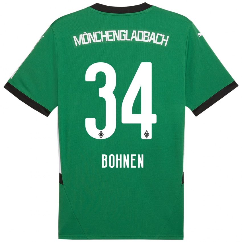 Homem Camisola Bohnen #34 Verde Branco Alternativa 2024/25 Camisa Brasil