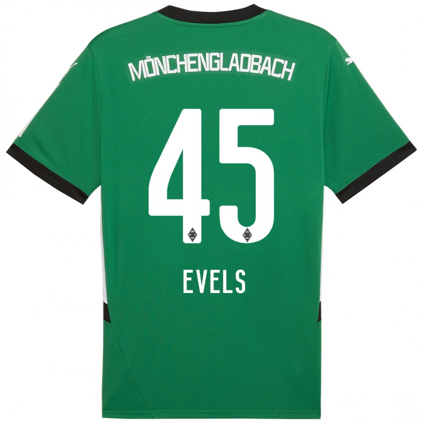 Homem Camisola Emily Evels #45 Verde Branco Alternativa 2024/25 Camisa Brasil