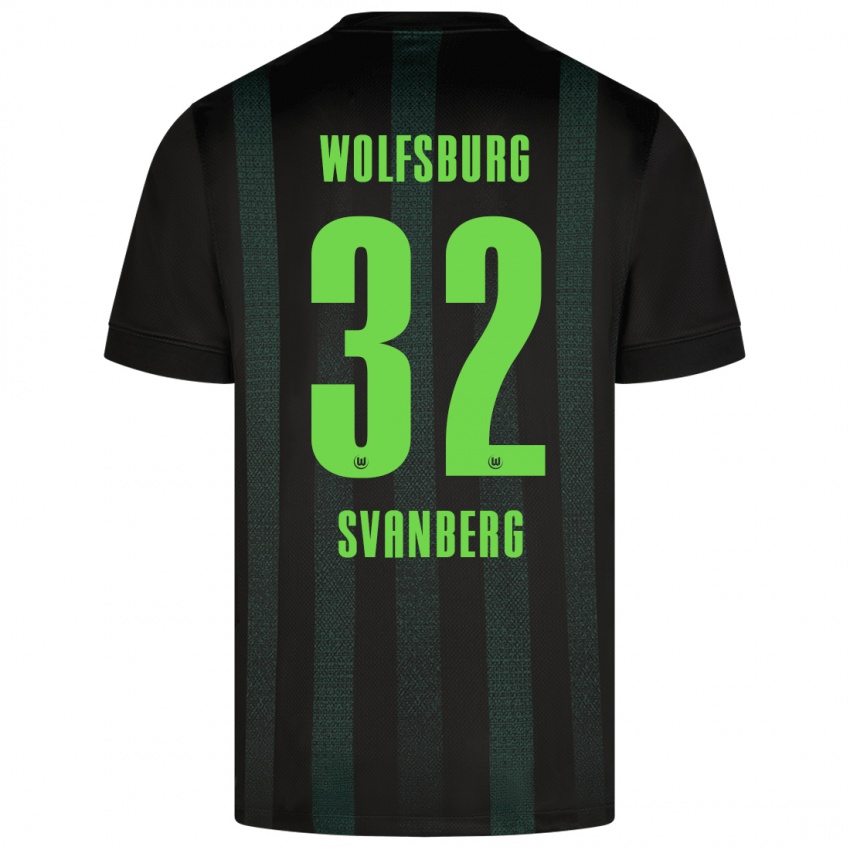 Homem Camisola Mattias Svanberg #32 Verde Escuro Alternativa 2024/25 Camisa Brasil