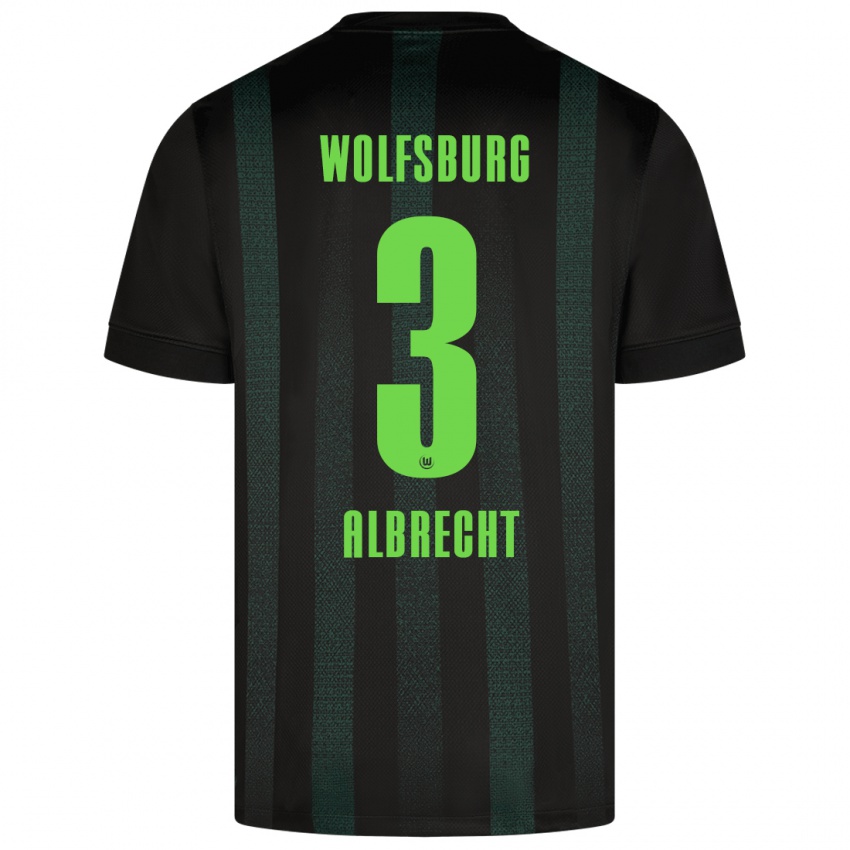 Homem Camisola Ben Albrecht #3 Verde Escuro Alternativa 2024/25 Camisa Brasil