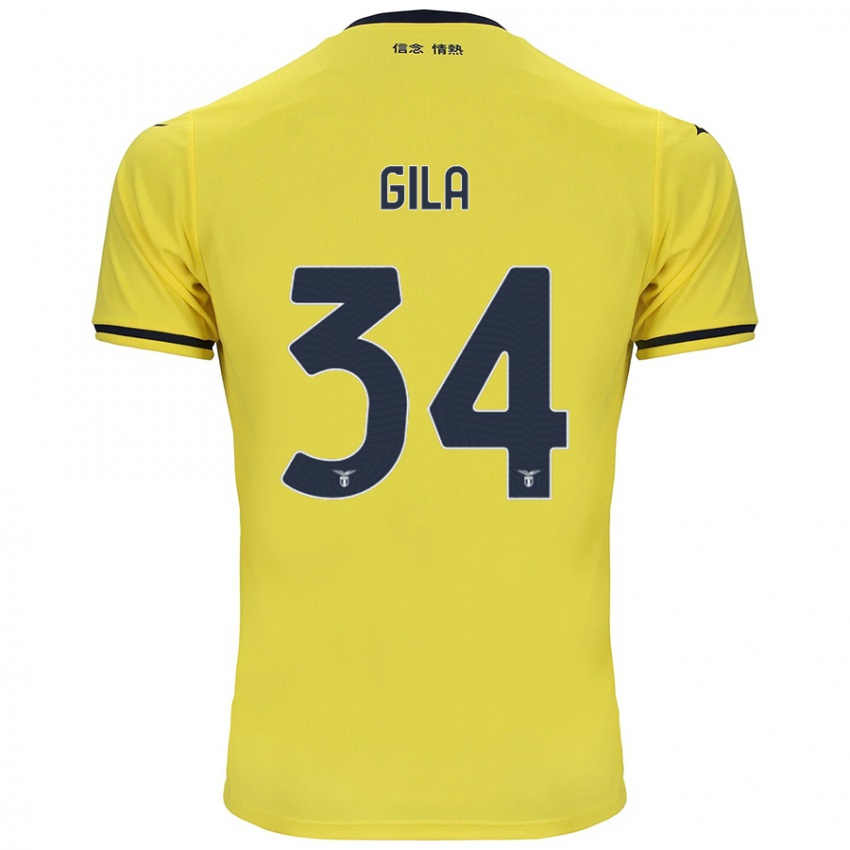 Homem Camisola Mario Gila #34 Amarelo Alternativa 2024/25 Camisa Brasil