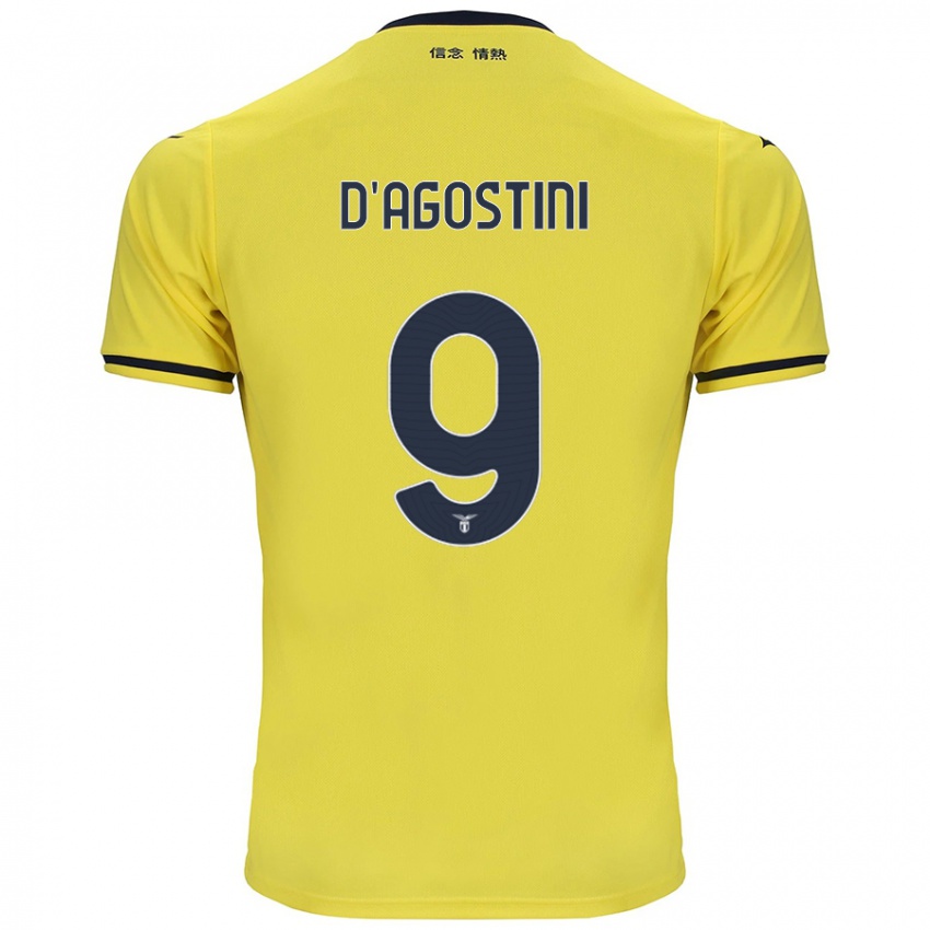 Homem Camisola Lorenzo D'agostini #9 Amarelo Alternativa 2024/25 Camisa Brasil