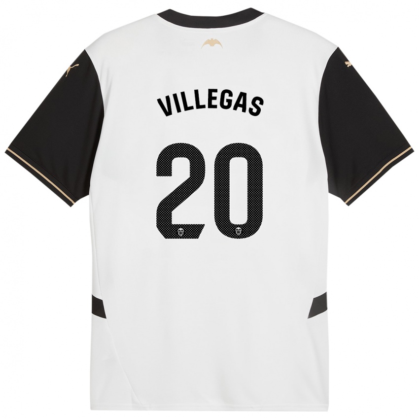 Mulher Camisola Noelia Villegas #20 Preto Branco Principal 2024/25 Camisa Brasil