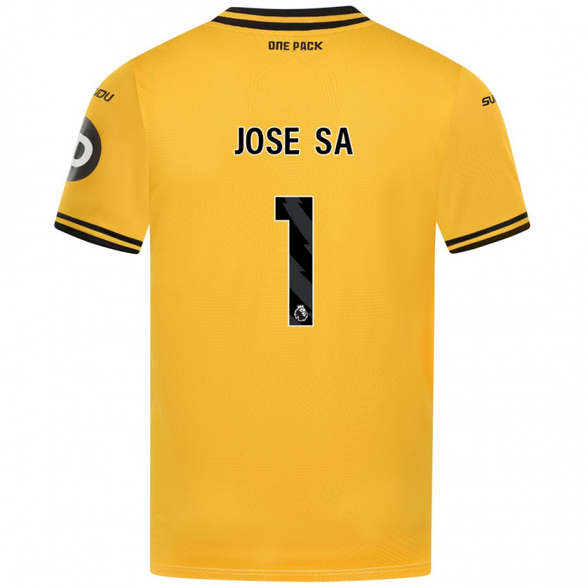 Mulher Camisola Jose Sa #1 Amarelo Principal 2024/25 Camisa Brasil