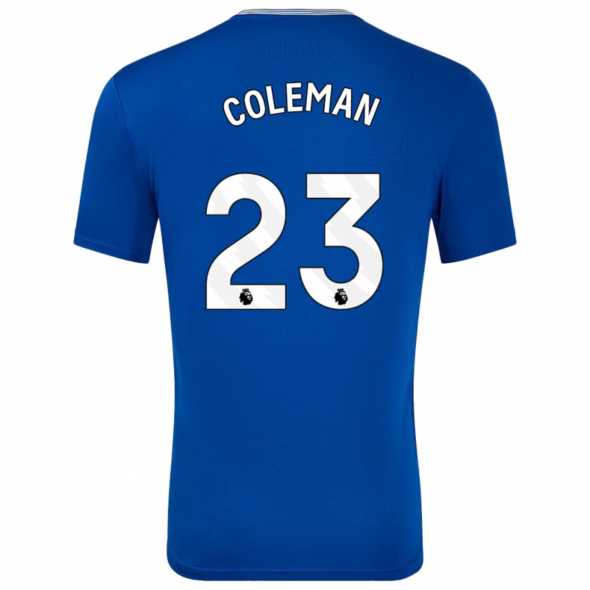 Mulher Camisola Seamus Coleman #23 Azul Com Principal 2024/25 Camisa Brasil