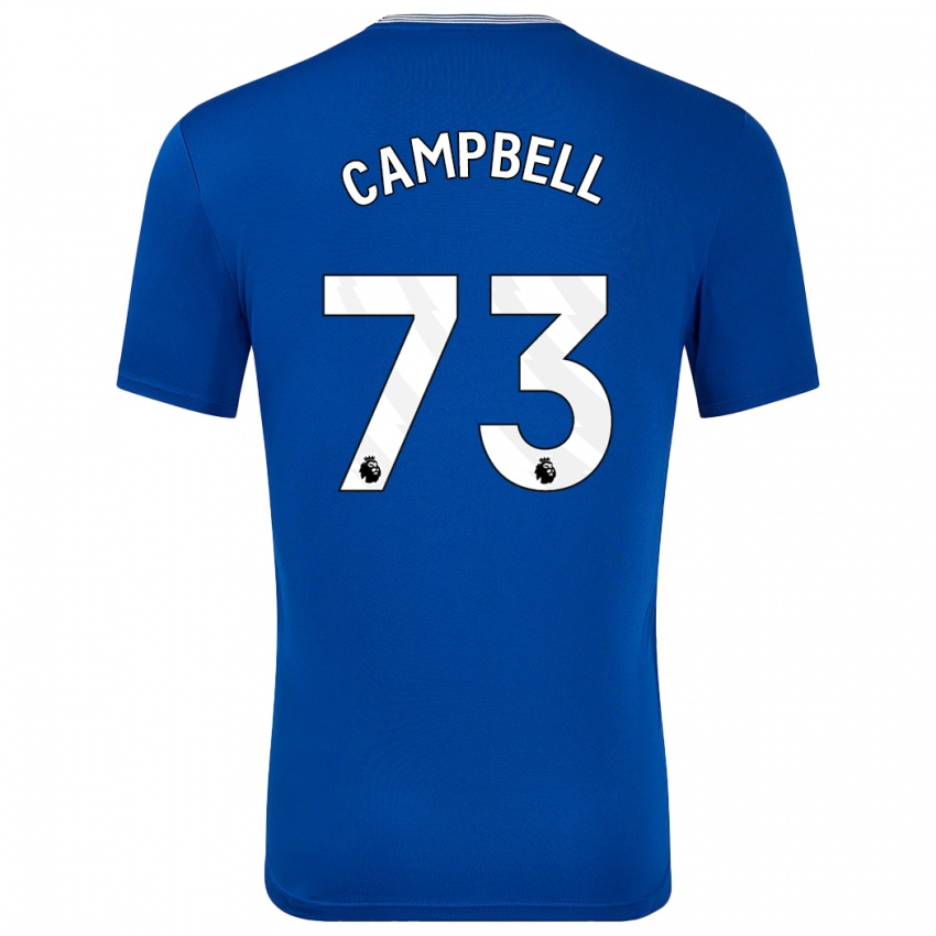 Mulher Camisola Elijah Campbell #73 Azul Com Principal 2024/25 Camisa Brasil